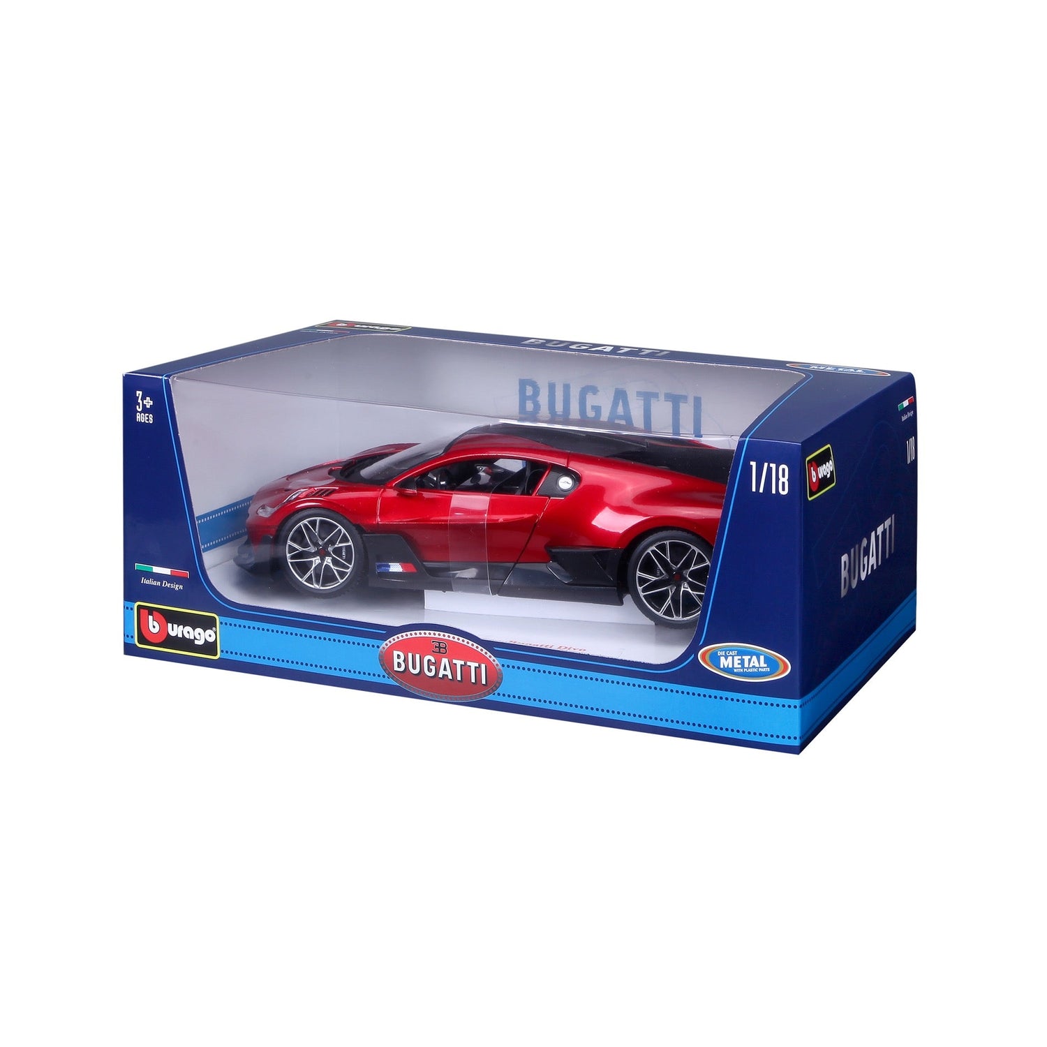 Bburago Bugatti Divo Red-Black 1:18