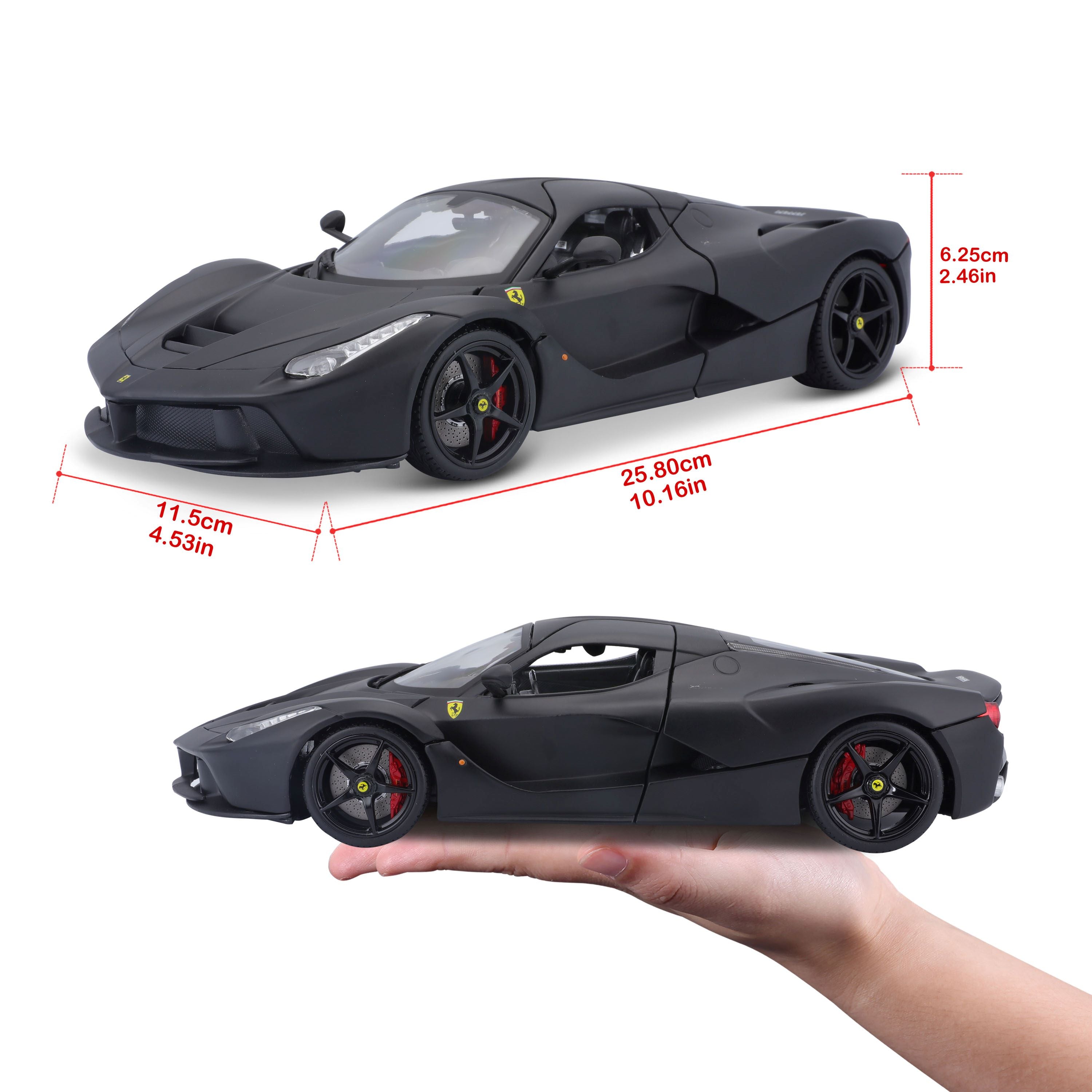 Bburago Ferrarin allekirjoitus Laferrari Black 1:18