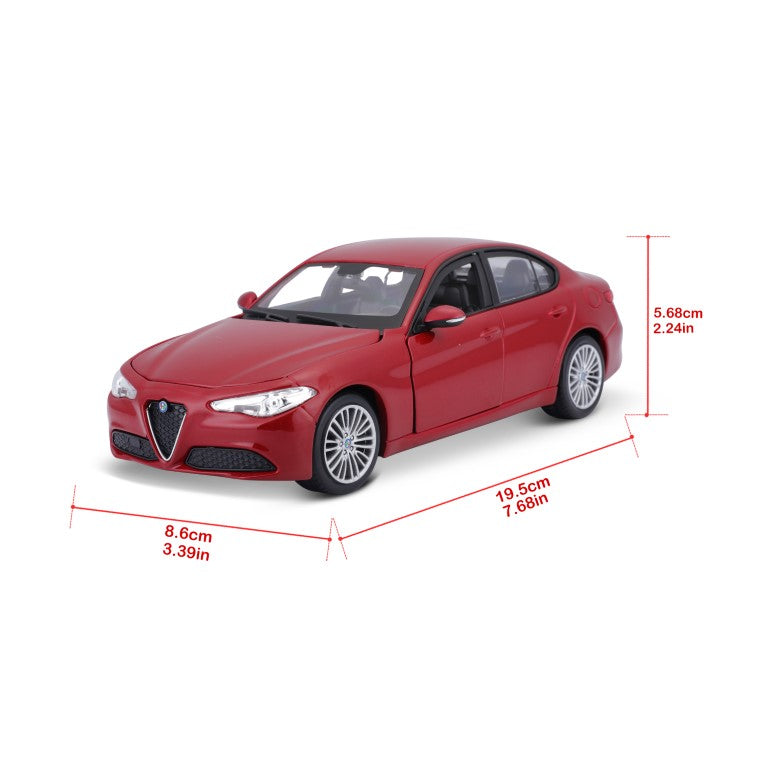 Bburago Alfa Romeo Giulia Red 2016 1:24