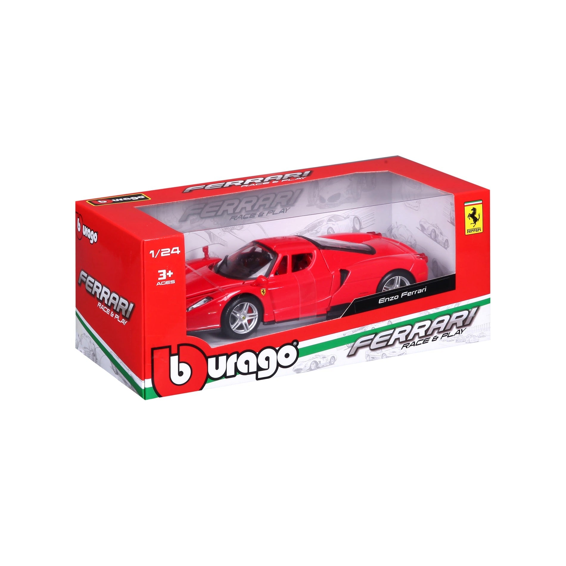 Bburago Ferrari R&amp;P - Enzo Ferrari Red 1:24