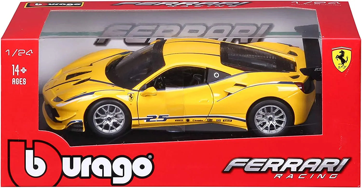 Bburago Ferrari Racing - Ferrari 488 Challenge Yellow 1:24