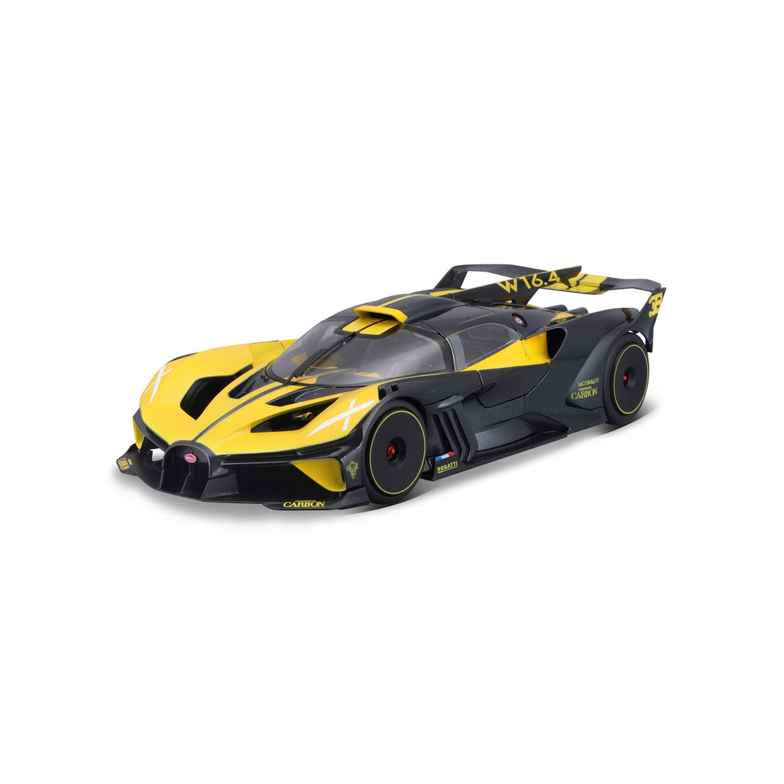 Bburago Bugatti Bolide Nera e Gialla 1:18