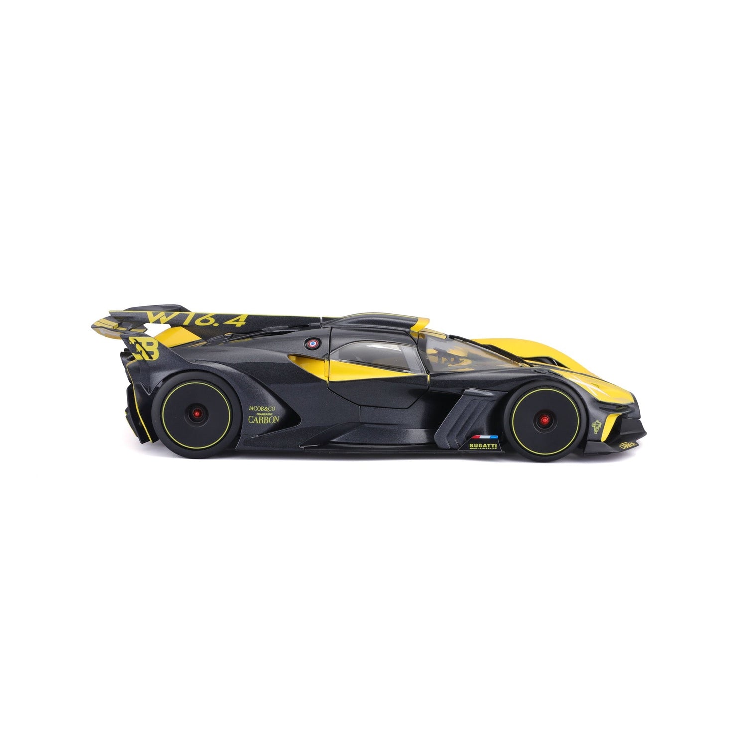 Bburago Bugatti Bolide Black-amarillo 1:18