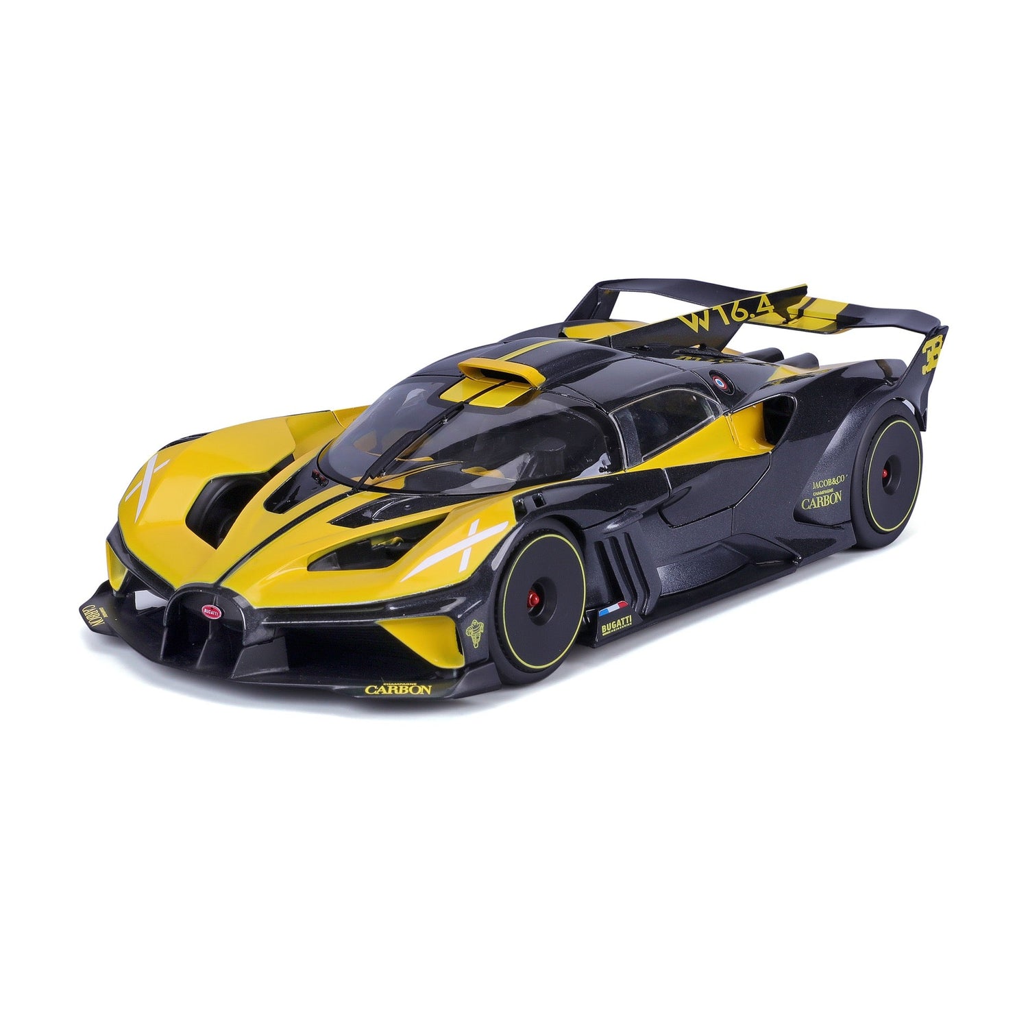 Bburago Bugatti Bolide Black-Yellow 1:18