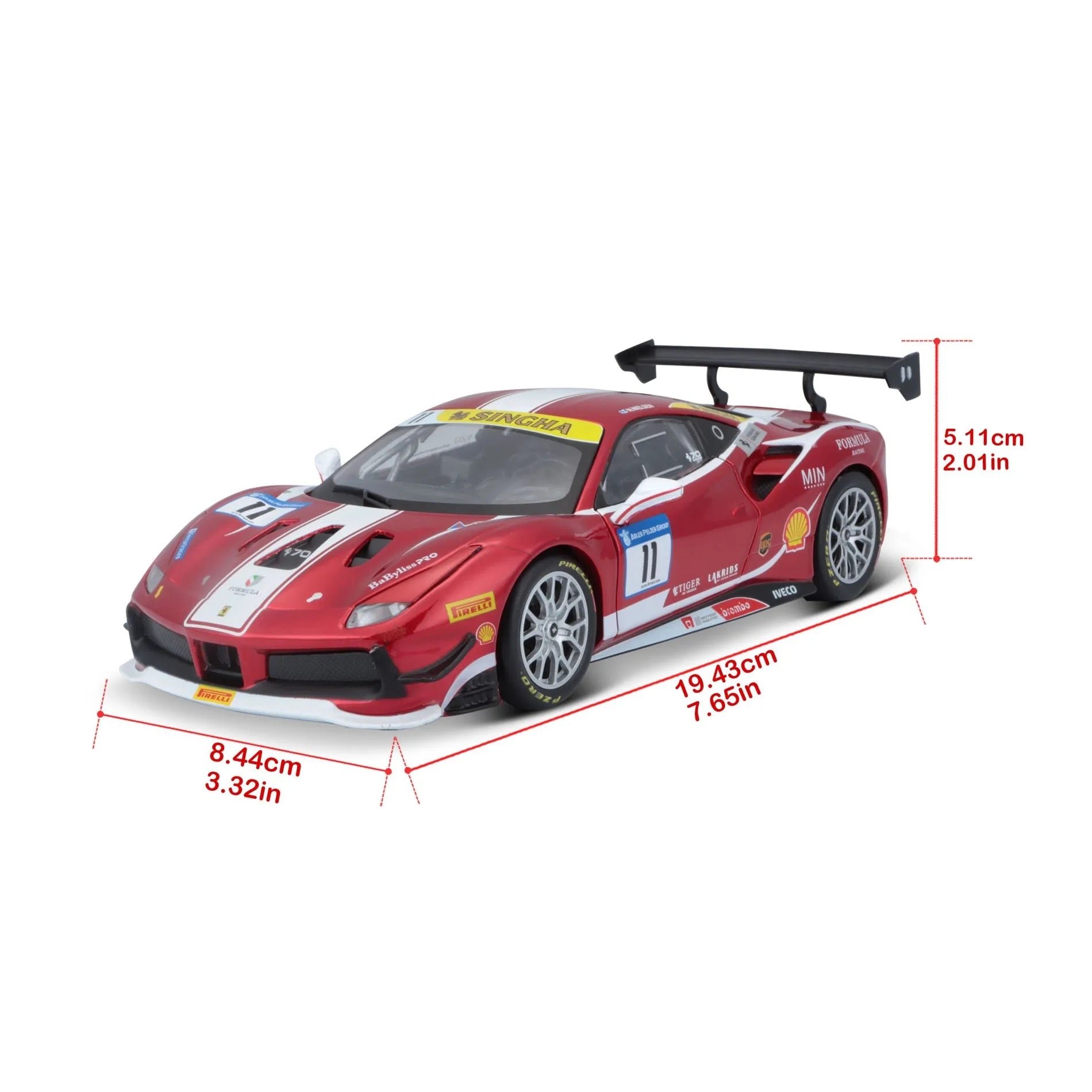 Bburago Ferrari Racing - Ferrari 488 Challenge 1:24