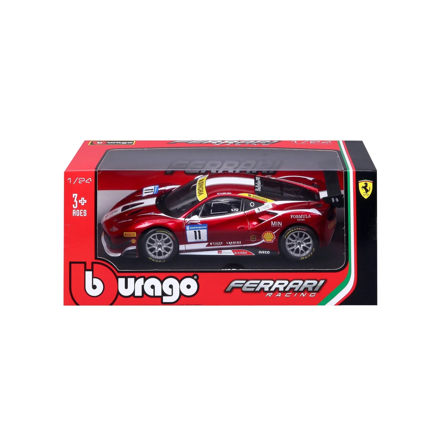 Bburago Ferrari Racing - Ferrari 488 Challenge 1:24