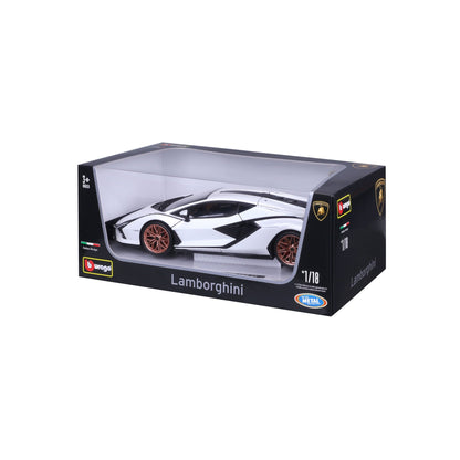 Bburago Lamborghini Sian FKP 37 White 1:18