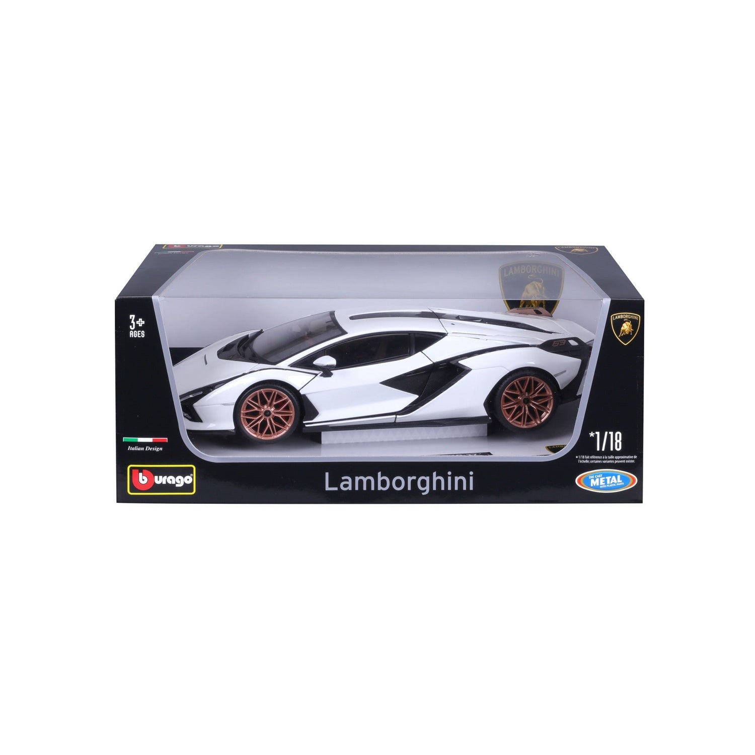 Burago Lamborghini Sian FKP 37 White 1:18