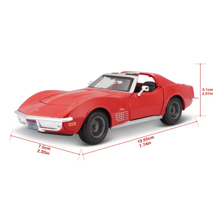 Bburago Maisto Chevrolet Corvette 1970 Red 1:24