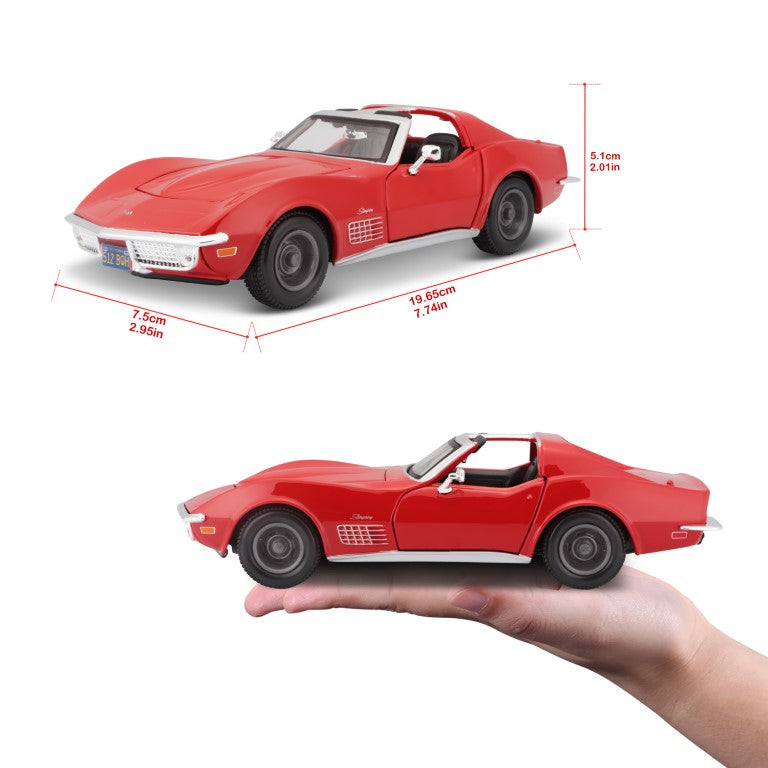 Bburago Maisto Chevrolet Corvette 1970 Red 1:24