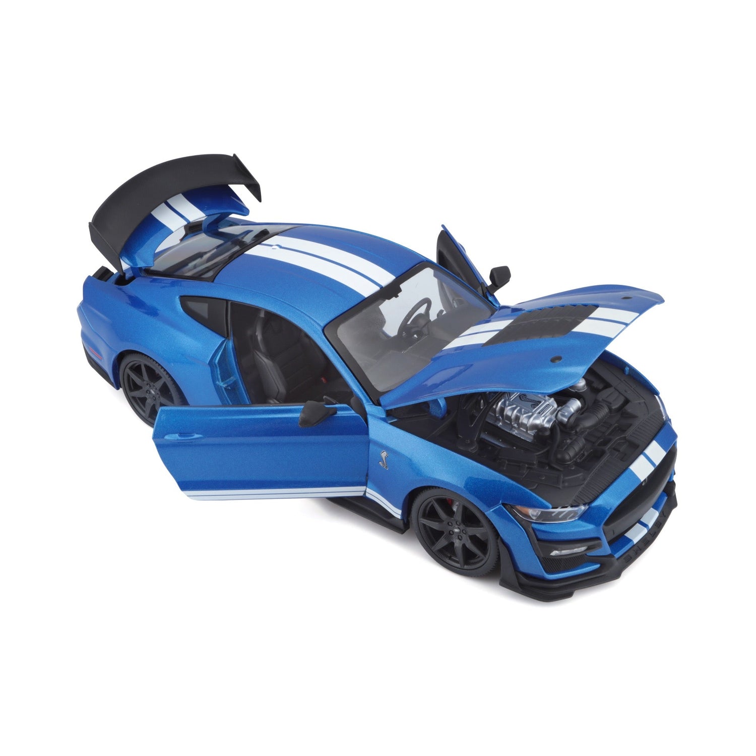 Bburago Maisto Ford Mustang Shelby GT500 2020 Bleu Métallisé 1:18