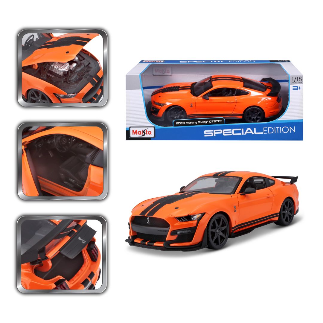 Burago Maisto Ford Mustang Shelby GT500 2020 Orange 1:18