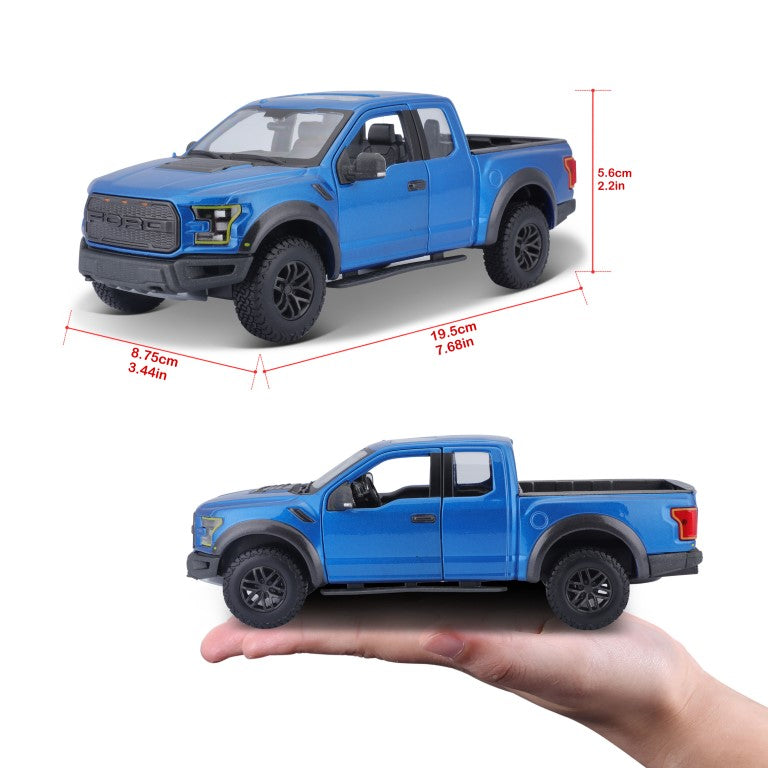 Bburago Maisto SE Trucks 2017 Ford F-150 Raptor Pick-Up Blue 1:24