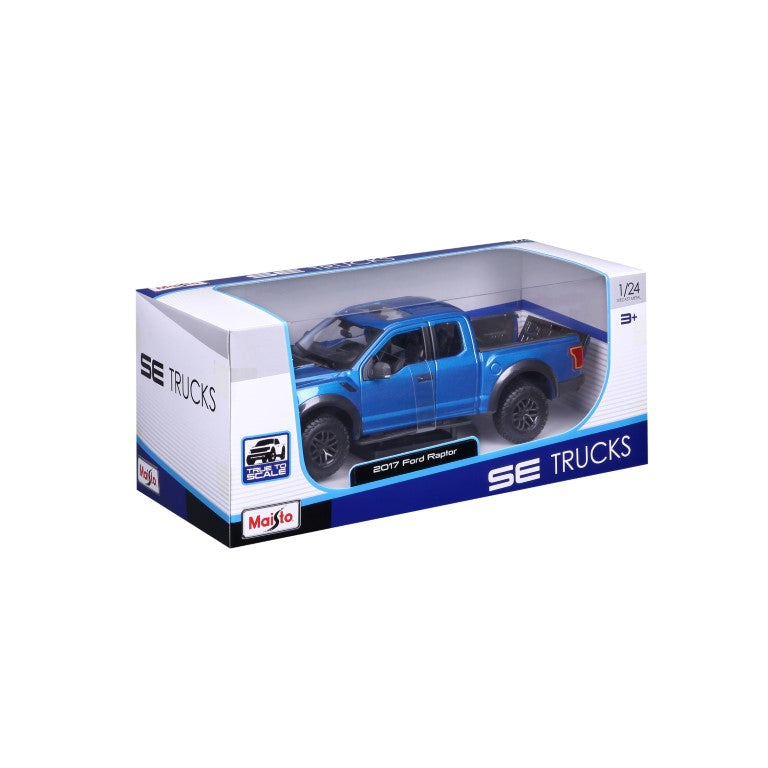 Bburago Maisto SE Trucks 2017 Ford F-150 Raptor Pick-Up Blue 1:24