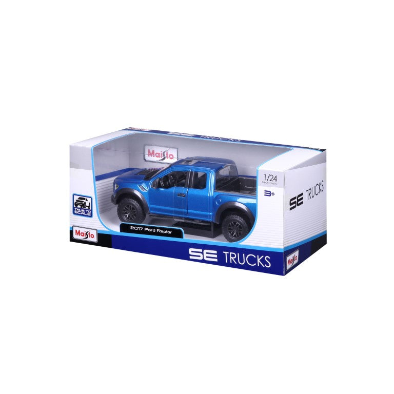 Bburago Maisto SE Trucks 2017 Ford F-150 Raptor Pick-Up Blue 1:24