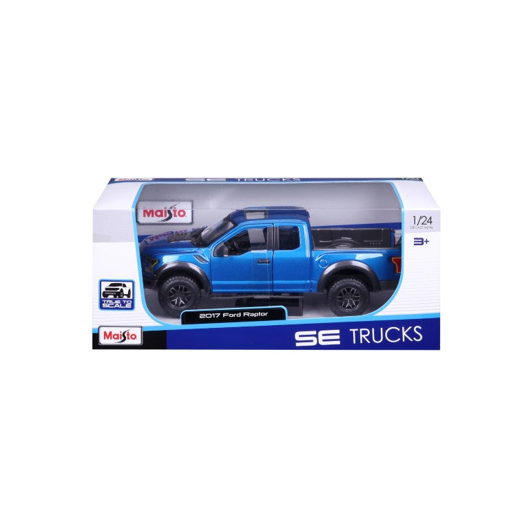 Bburago Maisto SE Trucks 2017 Ford F-150 Raptor Pick-Up Blue 1:24