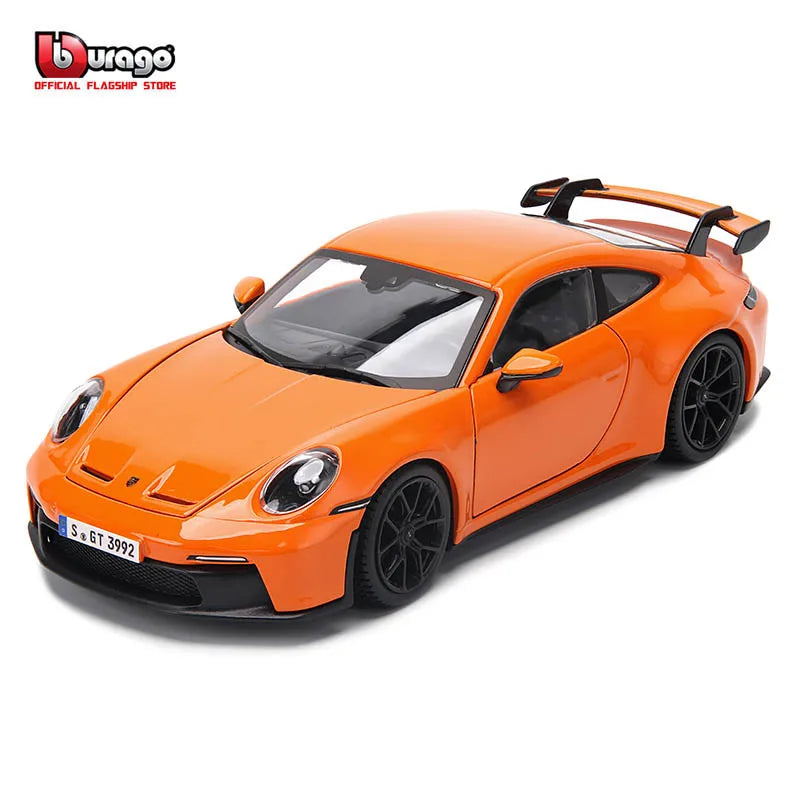 Bburago Porsche 911 GT3 1:24 Orange/Mint Green