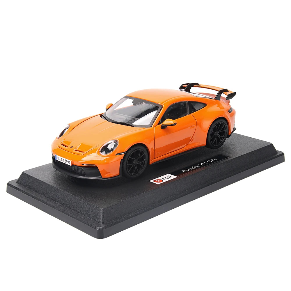 Bburago Porsche 911 GT3 1:24 Orange/Mint Green