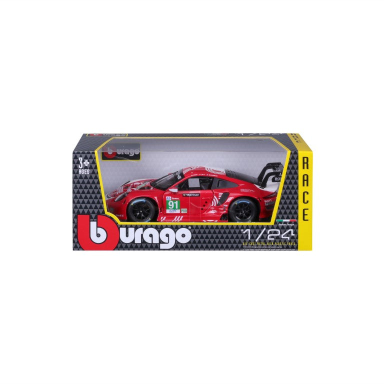 Bburago Porsche 911 RSR LM 2020 1:24 Red