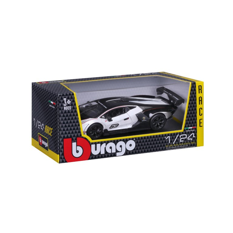 Bburago Racing - Lamborghini Essenza SCV12 White/Black 1:24