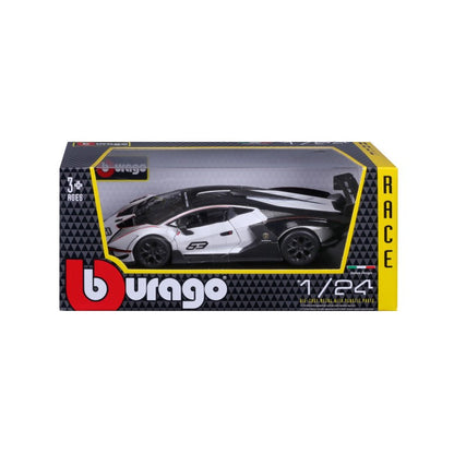 Bburago Racing - Lamborghini Essenza SCV12 White/Black 1:24