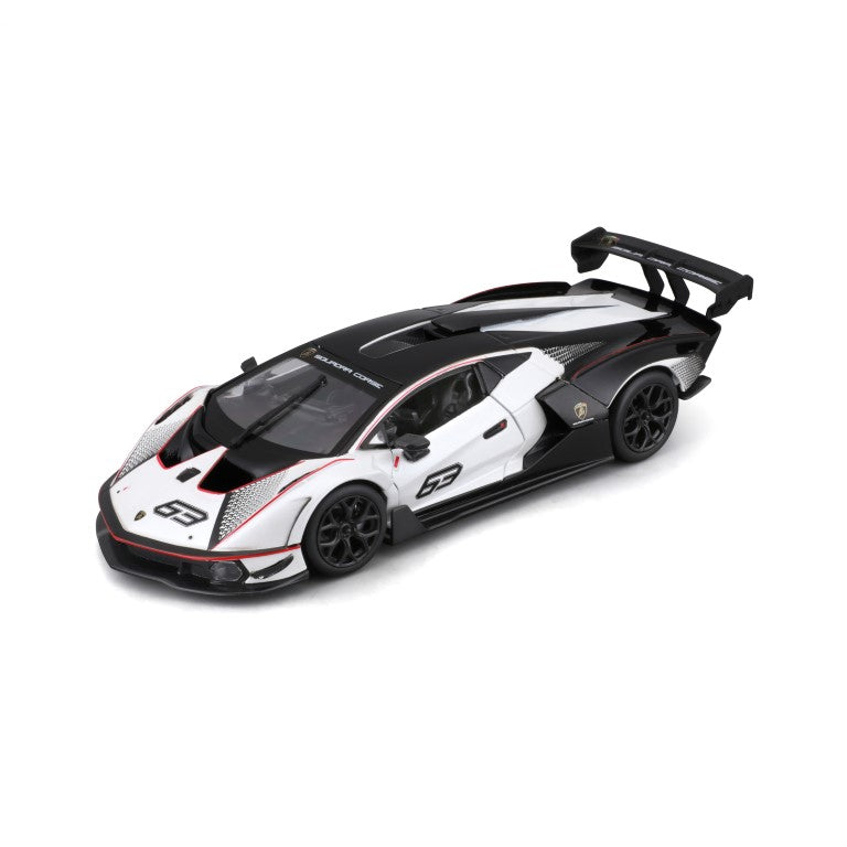 Bburago Racing - Lamborghini Essenza SCV12 White/Black 1:24