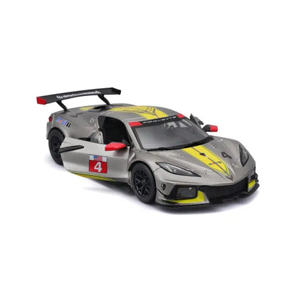 Bburago Chevrolet Corvette C8R Racing 1:24 Yellow/Grey