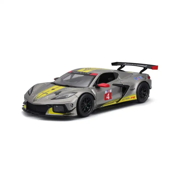 Bburago Chevrolet Corvette C8R Racing 1:24 Jaune/Gris