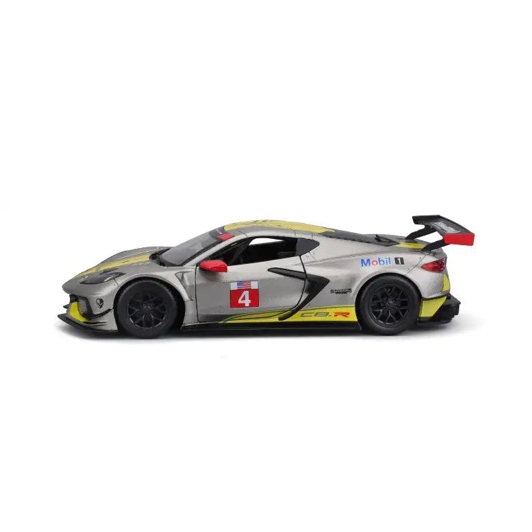 Bburago Chevrolet Corvette C8R Racing 1:24 Yellow/Grey