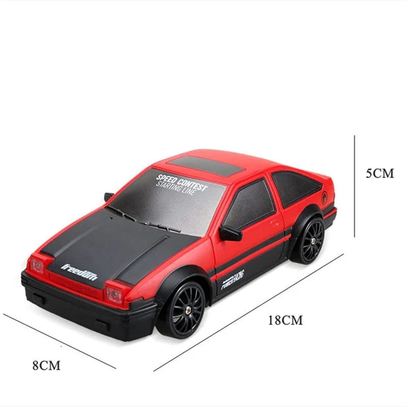 RC Drift Car 1:24 2,4 GHz 4WD (Toyota AE86 / Nissan GTR)